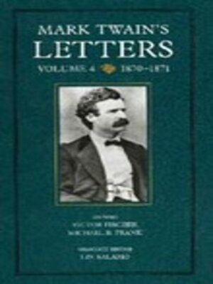 cover image of Mark Twain's Letters, Volume 4